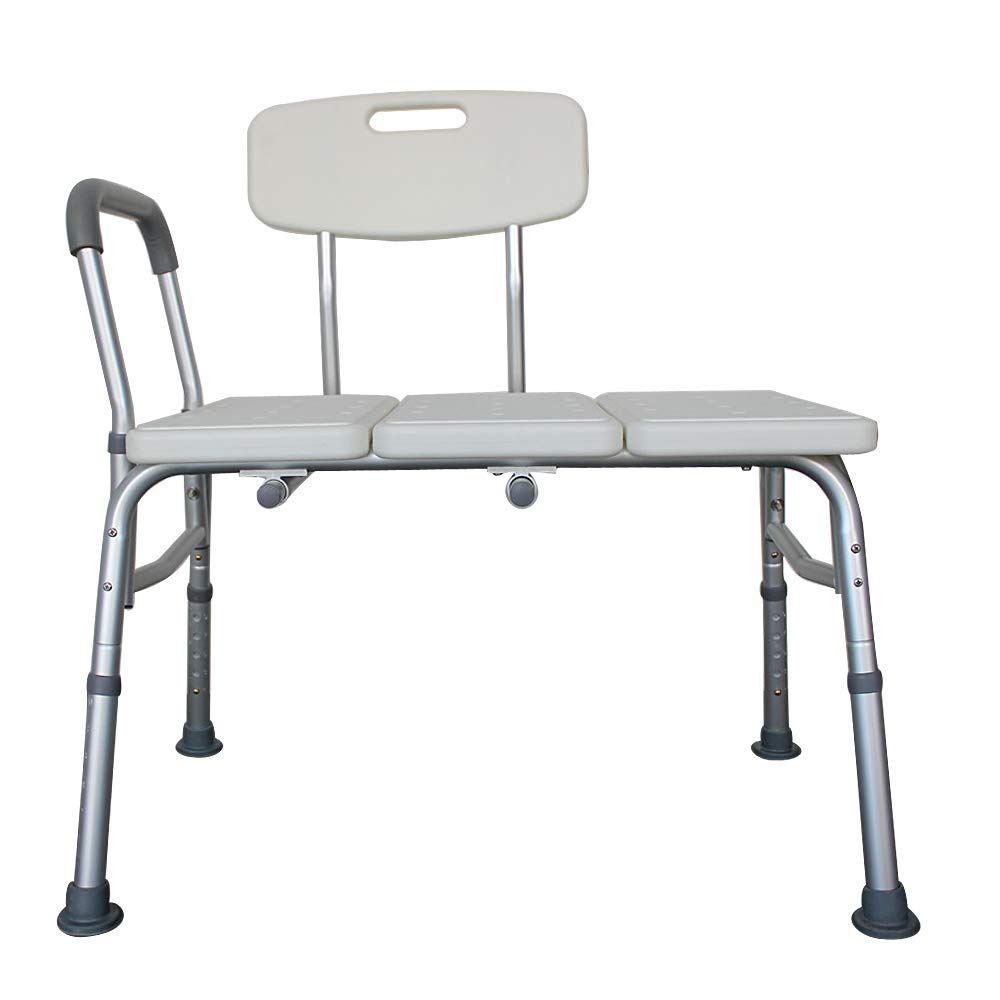 Adjustable Transfer Bench with Back & Arm X3802
