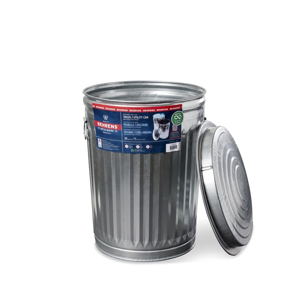Galvanized Steel Trash Can 20 gallon R257