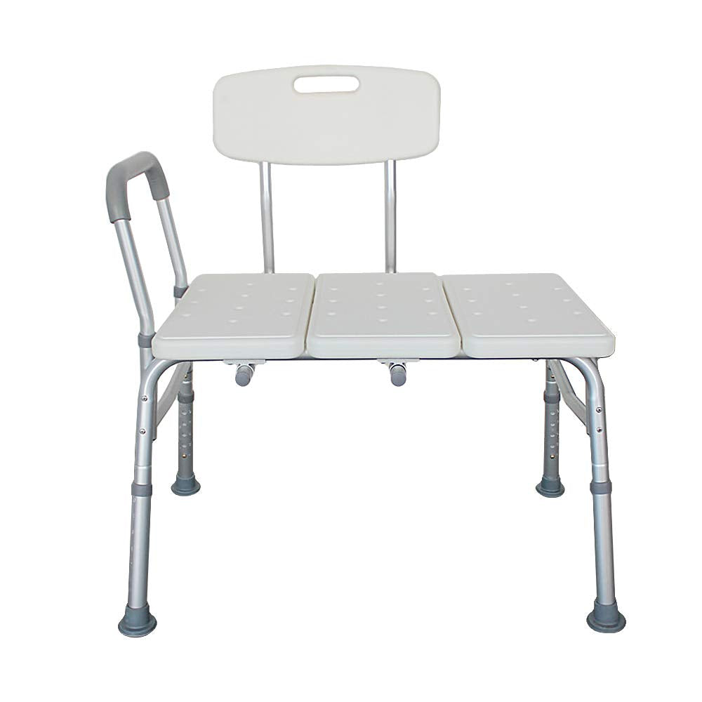 Adjustable Transfer Bench with Back & Arm X3802