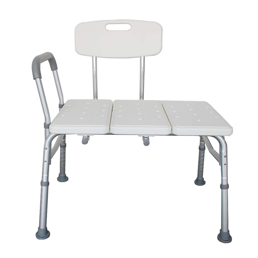 Adjustable Transfer Bench with Back & Arm X3802