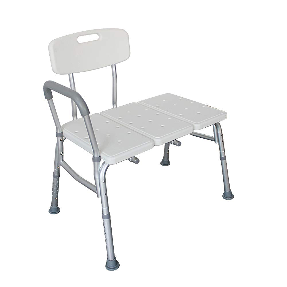 Adjustable Transfer Bench with Back & Arm X3802