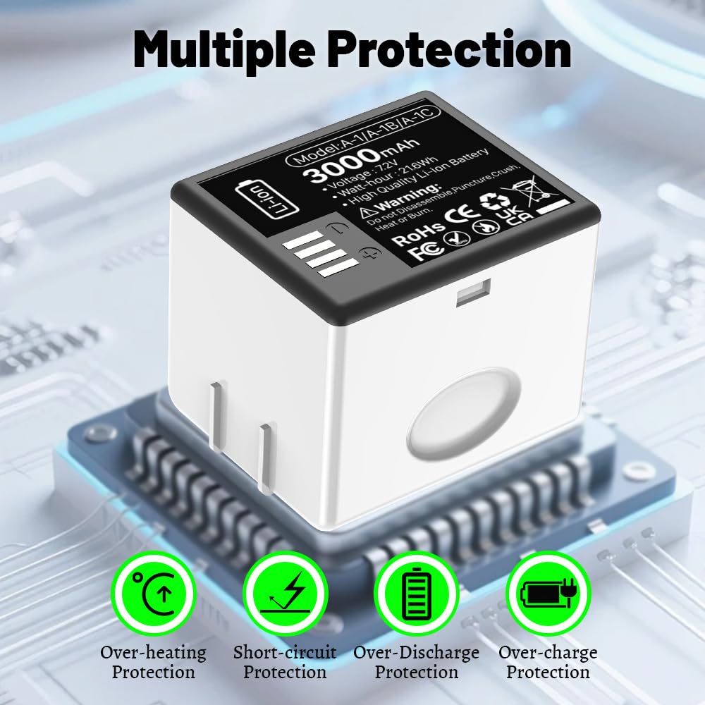 3000mAh Replacement Battery with Charging Station R307