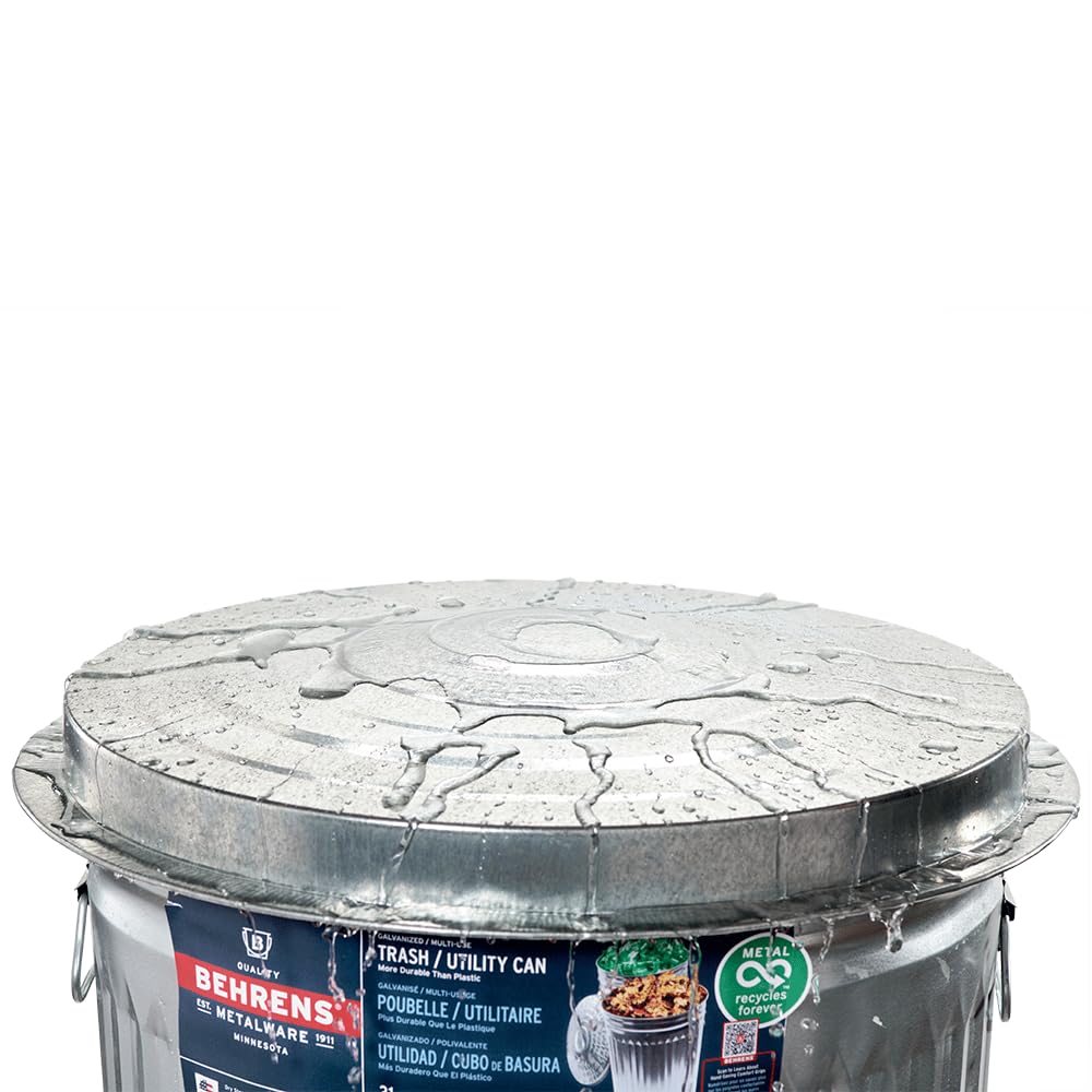 Galvanized Steel Trash Can 20 gallon R257