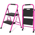 Pink Foldable 2 Step Ladder H8032
