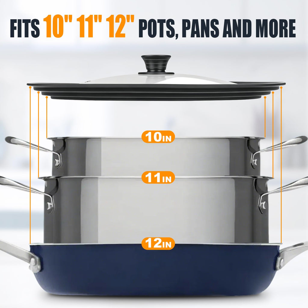 Tempered Glass Universal Lid for Pots, Pans and Skillets C880330