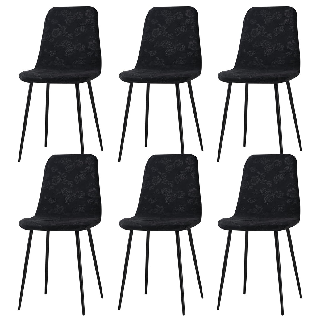 Stretch Removable Jacquard Dining Chair Covers Set N93709