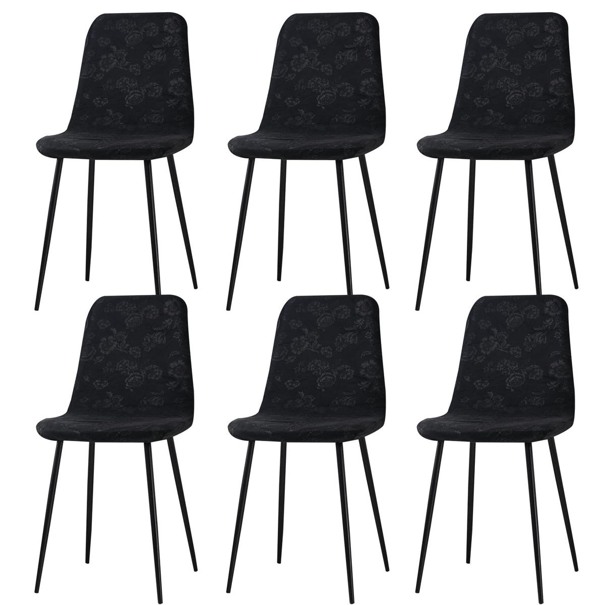 Stretch Removable Jacquard Dining Chair Covers Set N93709