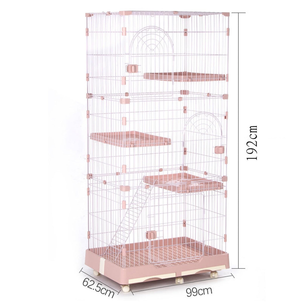 Foldable 4 Tier Large Detachable Cat Cage with Hammock I363