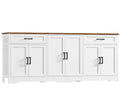 White Buffet Cabinet with Storage W633