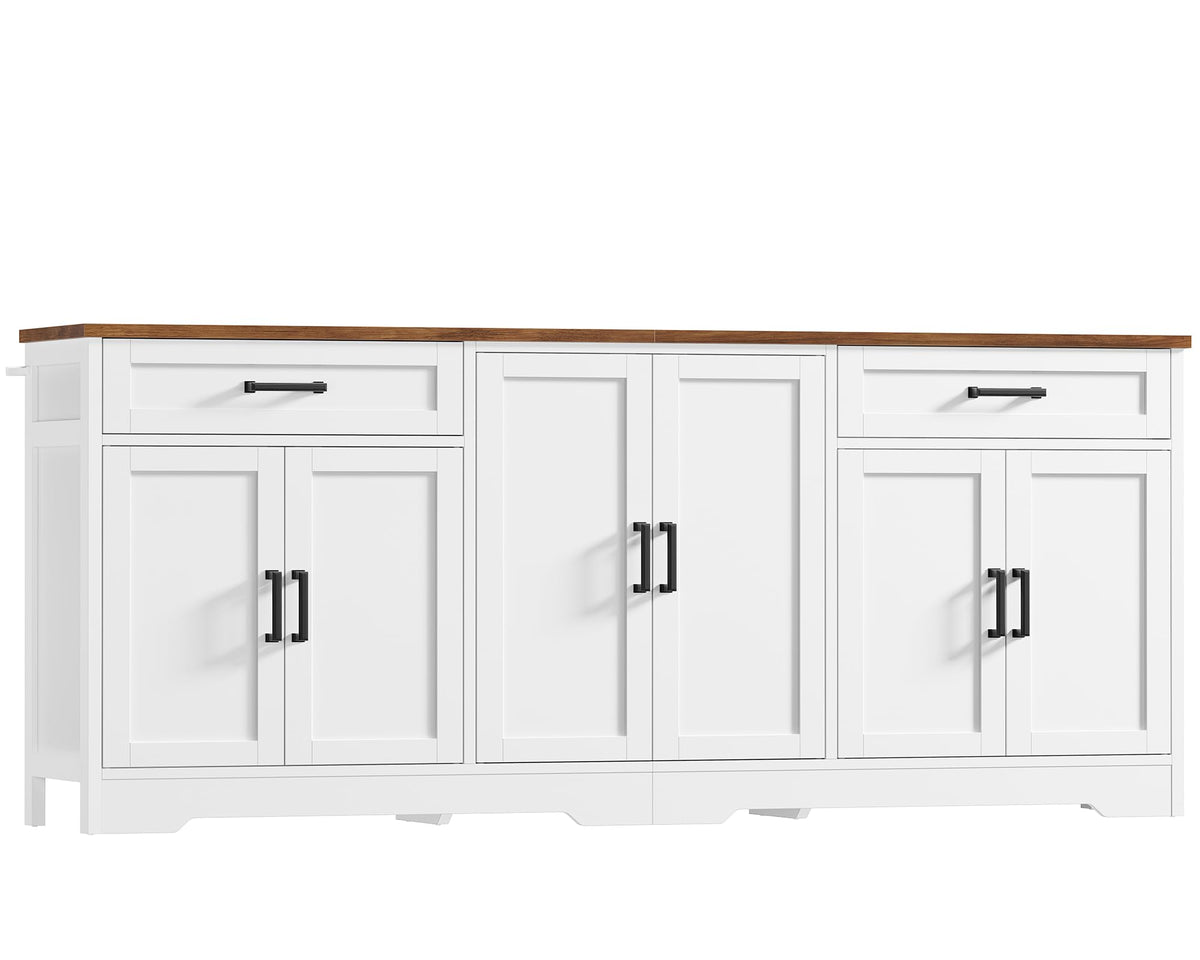 White Buffet Cabinet with Storage W633