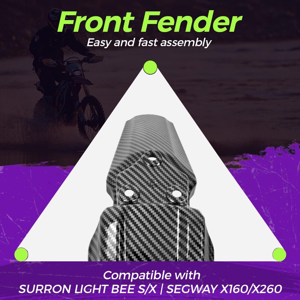 Dirt Bike Front Fender and Rear Mudguard W7236