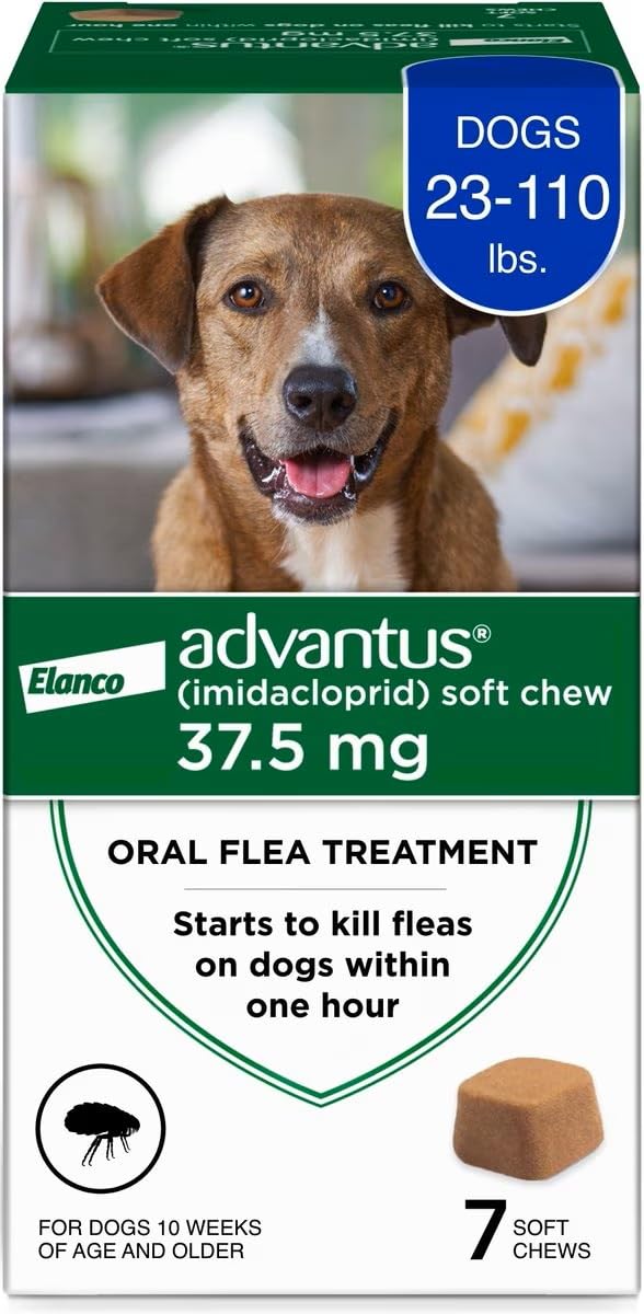 Soft Chew Flea Treatment for Dogs 23-110 lbs. 7 ct M8239