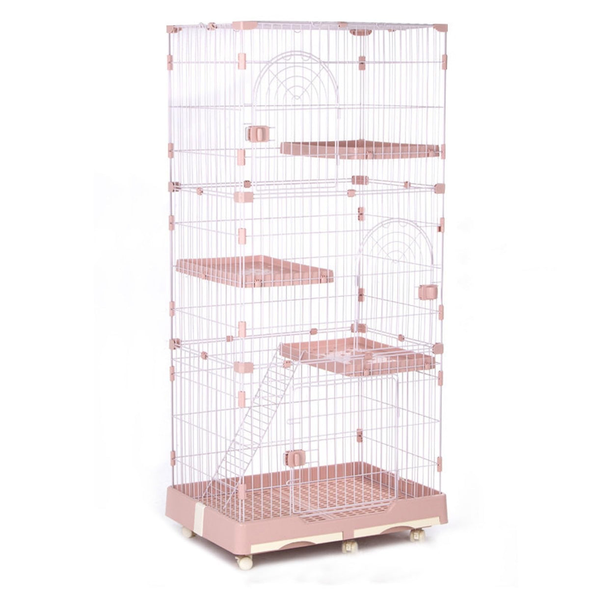 Foldable 4 Tier Large Detachable Cat Cage with Hammock I363