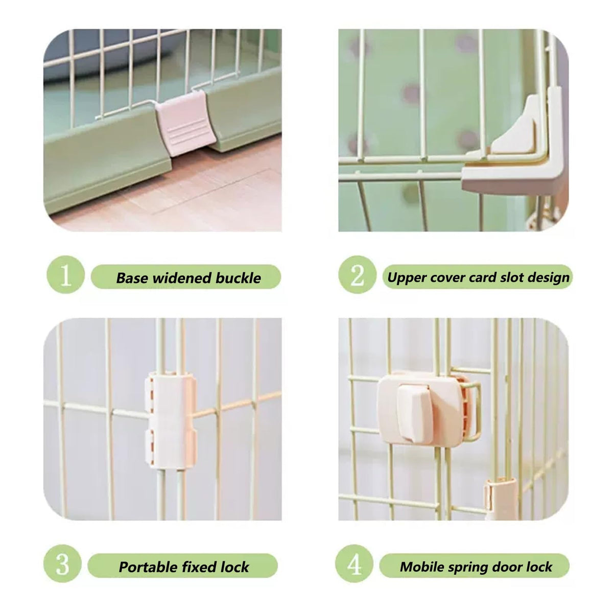 3/4-Tier Cat Cage Playpen with Hammock J606449