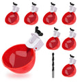 8 Packs Chicken Waterer Cups with Mounting Hole Opener S1673