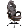 Gaming Chair with Footrest and Massage Lumbar Support Y99058