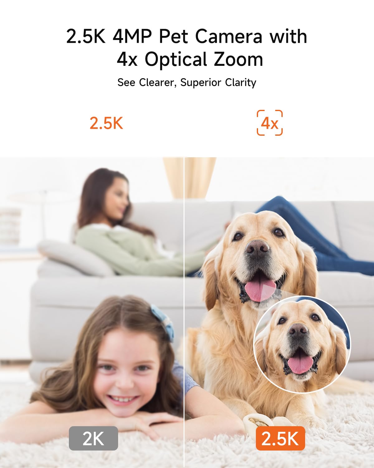 2 Pack 2.5K Indoor Security Cameras with Pan Tilt Night Vision 2-Way Audio J5650