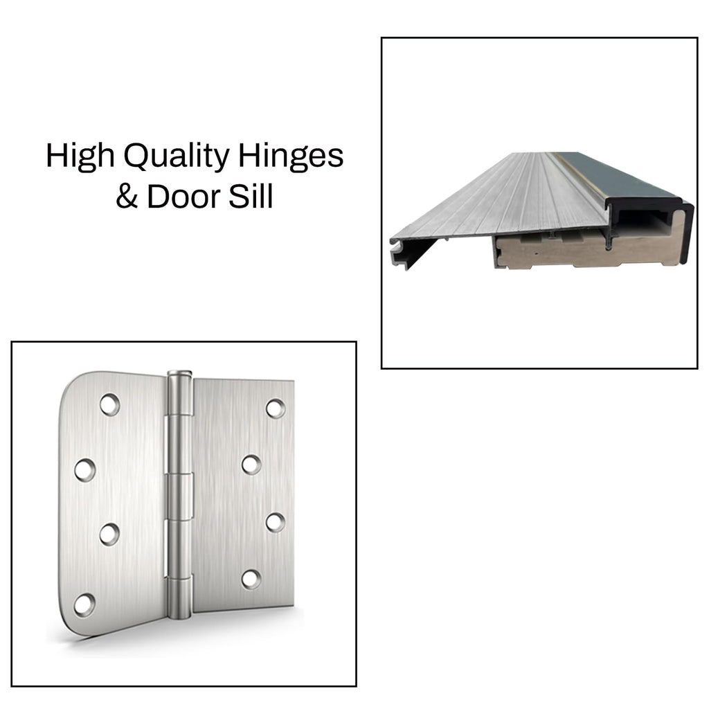 36 x 80 Smooth Fiberglass Entry Door with Brickmould M54696