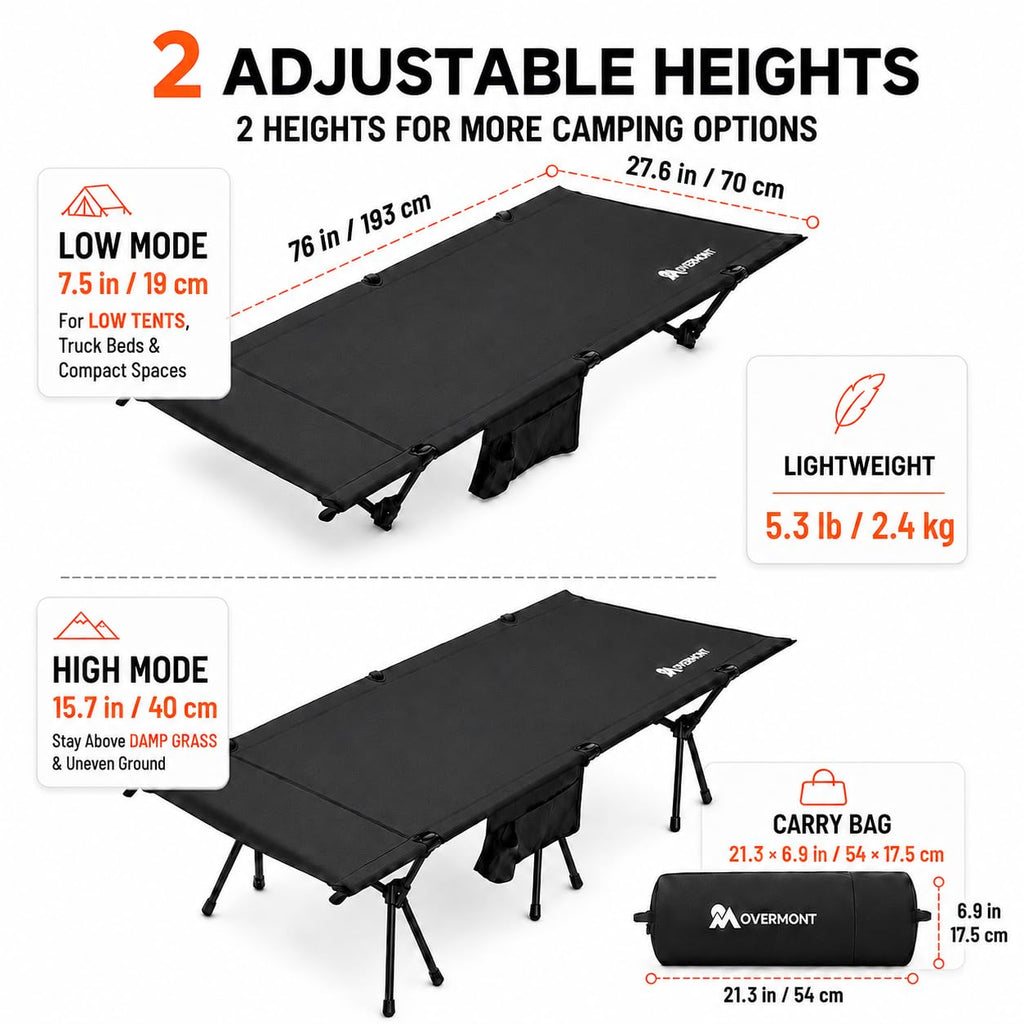 Portable Camping Cot for Adults Q212