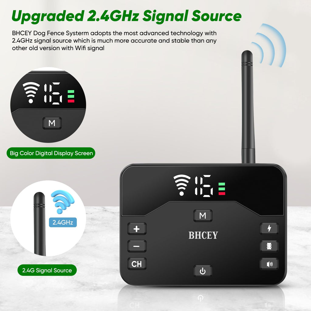 Wireless Dog Fence with Remote Training Collar S1651