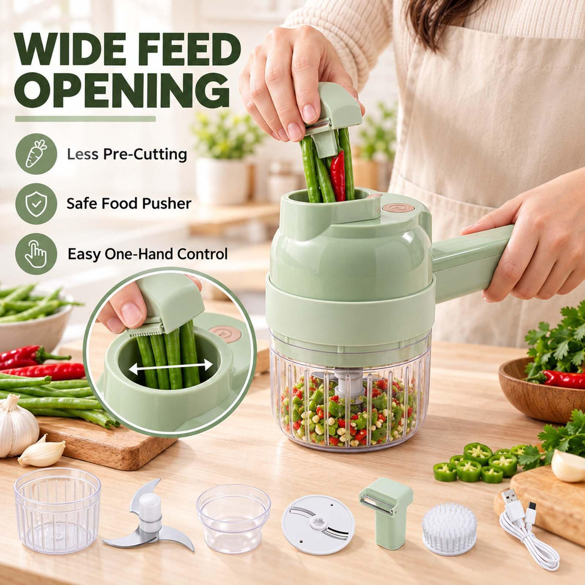 5-In-1 Electric Vegetable Chopper M639581