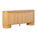 70 Inch White Oak Wood Sideboard TV Stand with Storage H7117