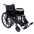 Silver Wheelchair with Detachable Full Arms & Elevating Leg Rests N57826
