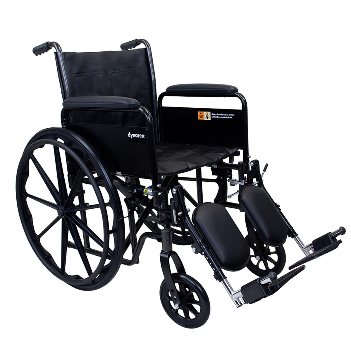 Silver Wheelchair with Detachable Full Arms & Elevating Leg Rests N57826