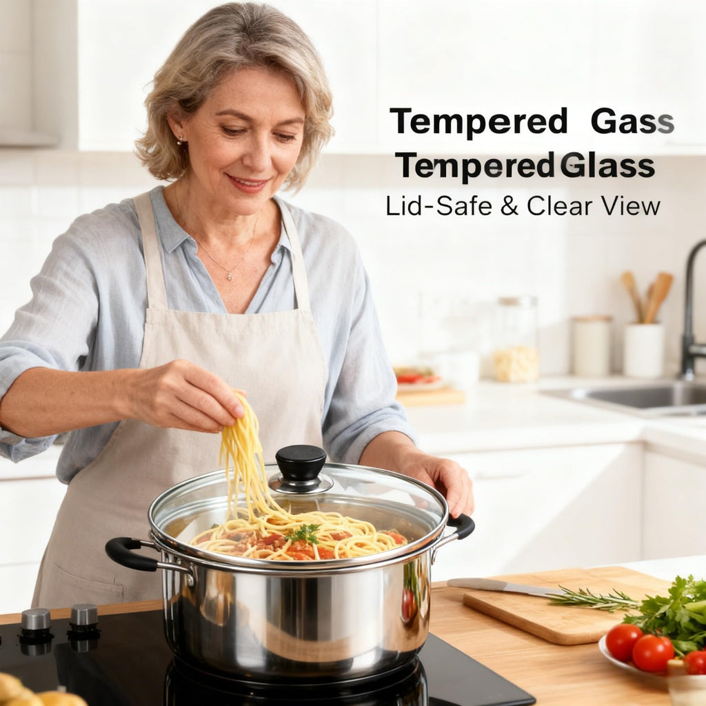 10 Inch Tempered Glass Replacement Pan Lid with Steam Vent X107