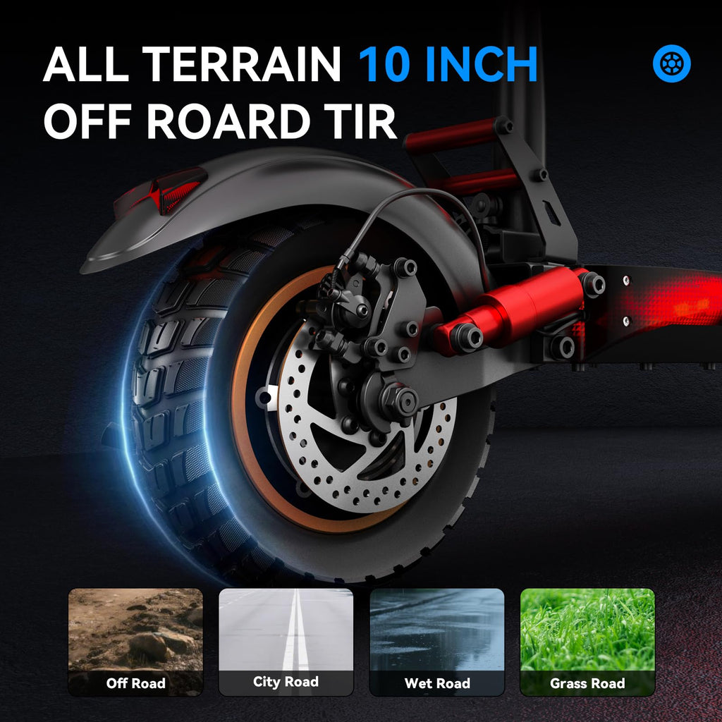 Electric Scooter with Seat 10 inch Off Road Foldable P193