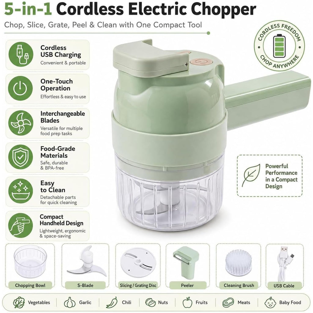5-in-1 Wireless Electric Vegetable Chopper R29982