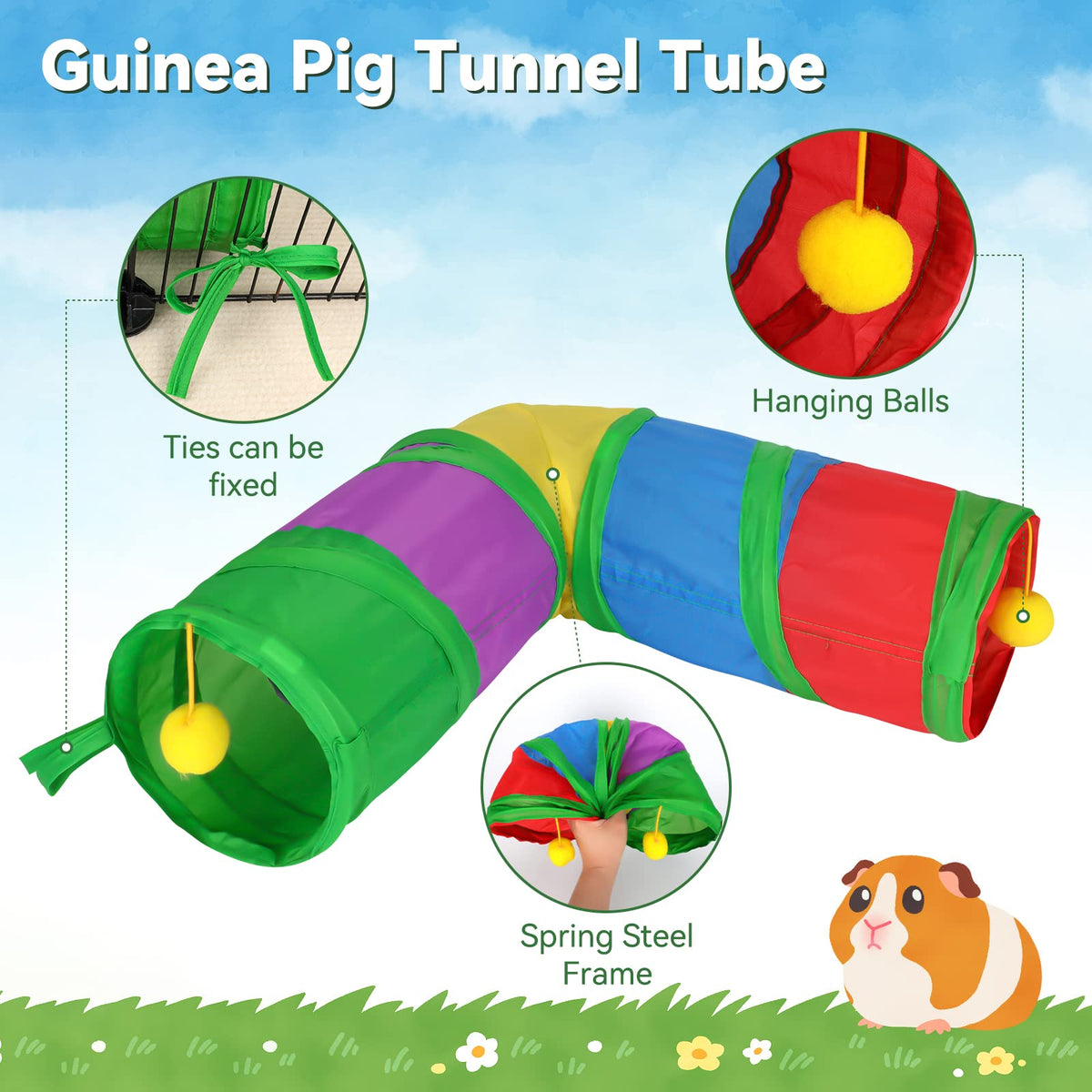 Guinea Pig Tunnels and Tubes Collapsible Y27360