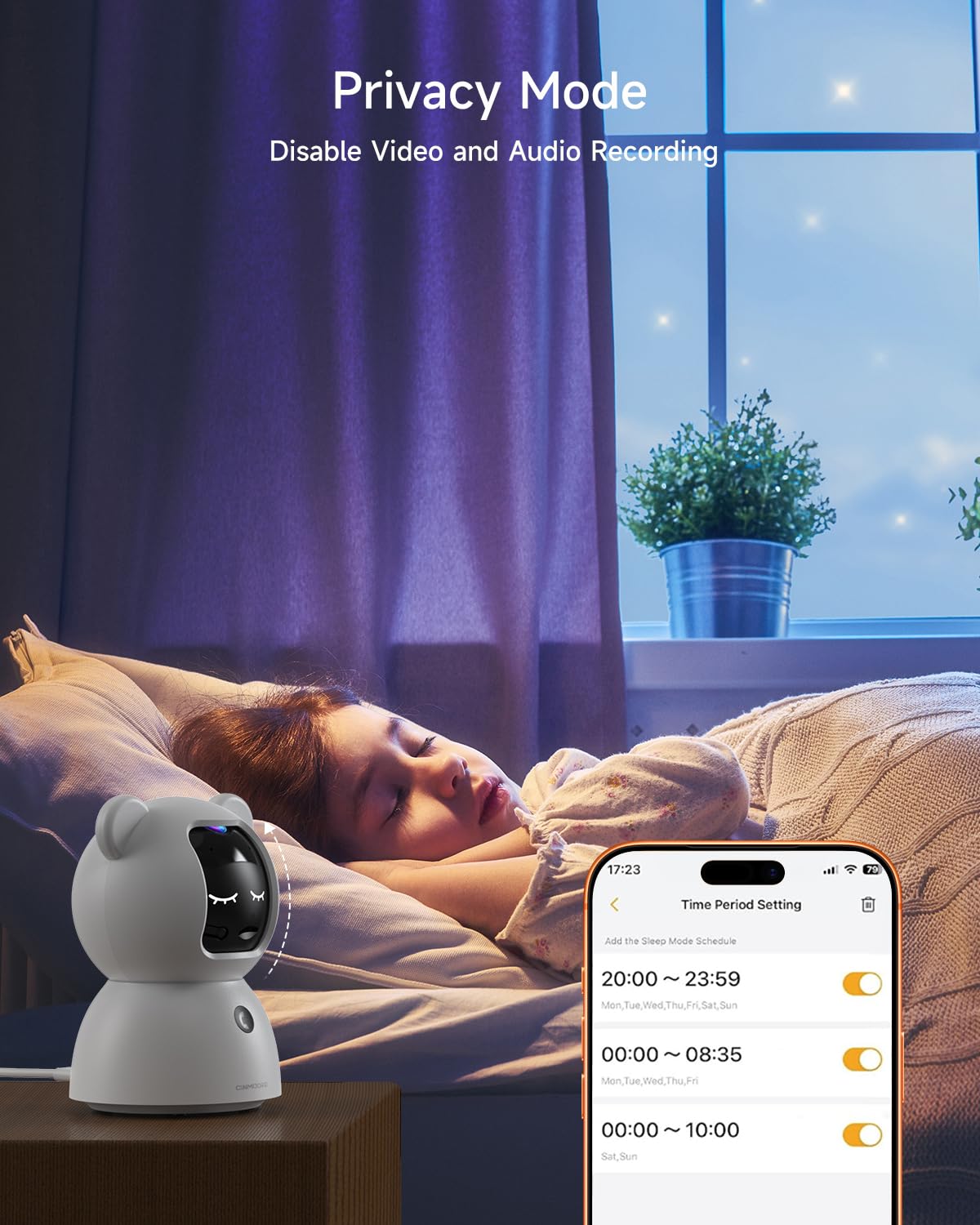 2 Pack 2.5K Indoor Security Cameras with Pan Tilt Night Vision 2-Way Audio J5650