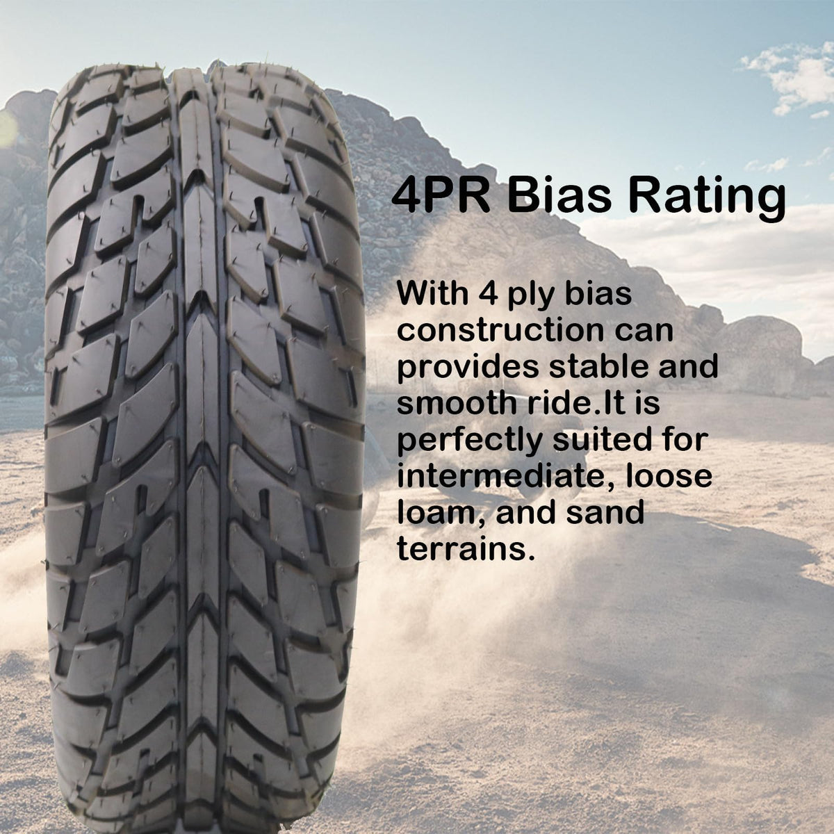 2 Pack 19X7-8 Tubeless All Terrain ATV Tires O920356