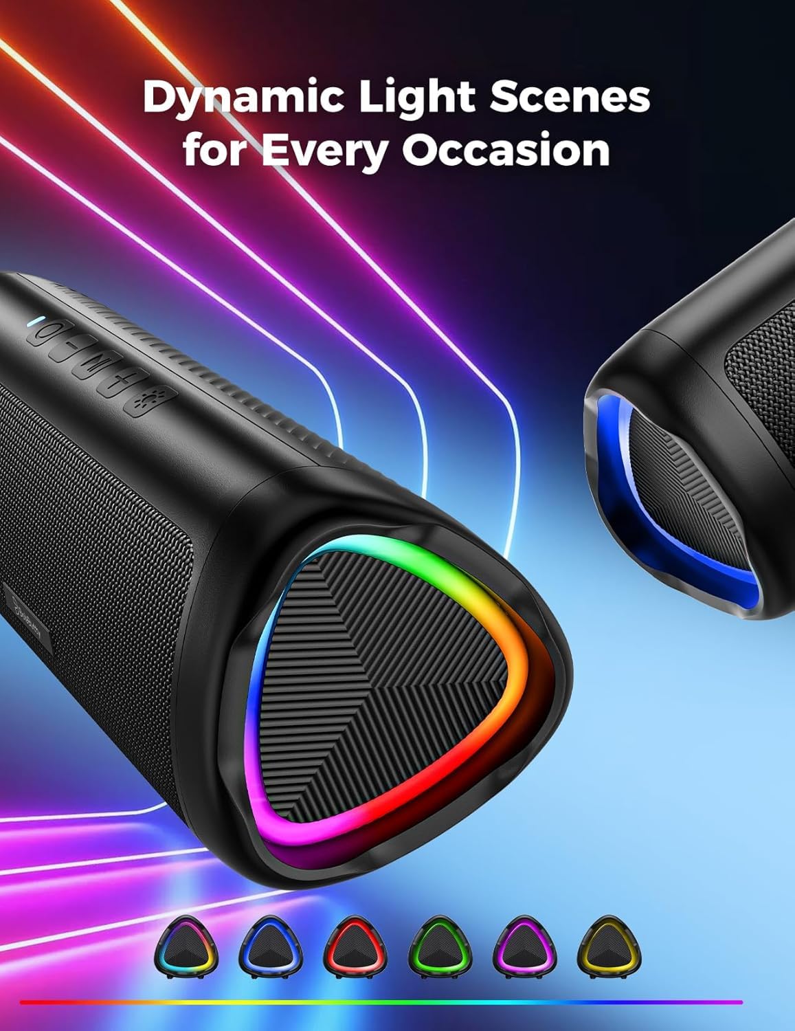 20W Portable Wireless Bluetooth Speaker, IPX5 Waterproof, Black L133