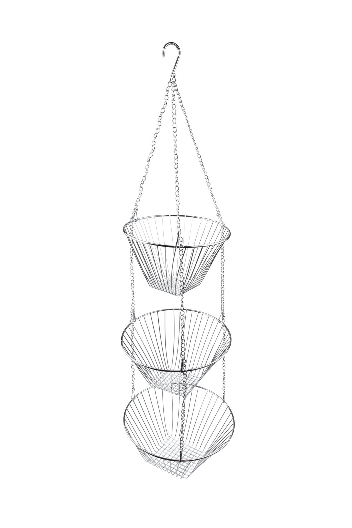 Three Tier Hanging Wire Baskets, Pack of 2 L41876