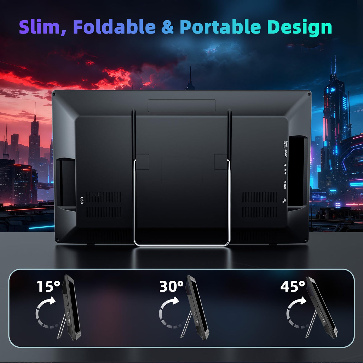 15.6 inch Portable TV with Antenna V460