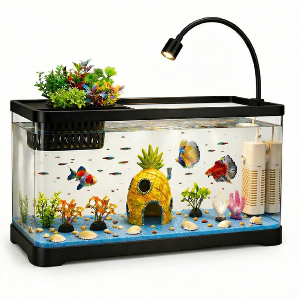 5 Gallon Aquarium Starter Kit with Filter and Light U2829