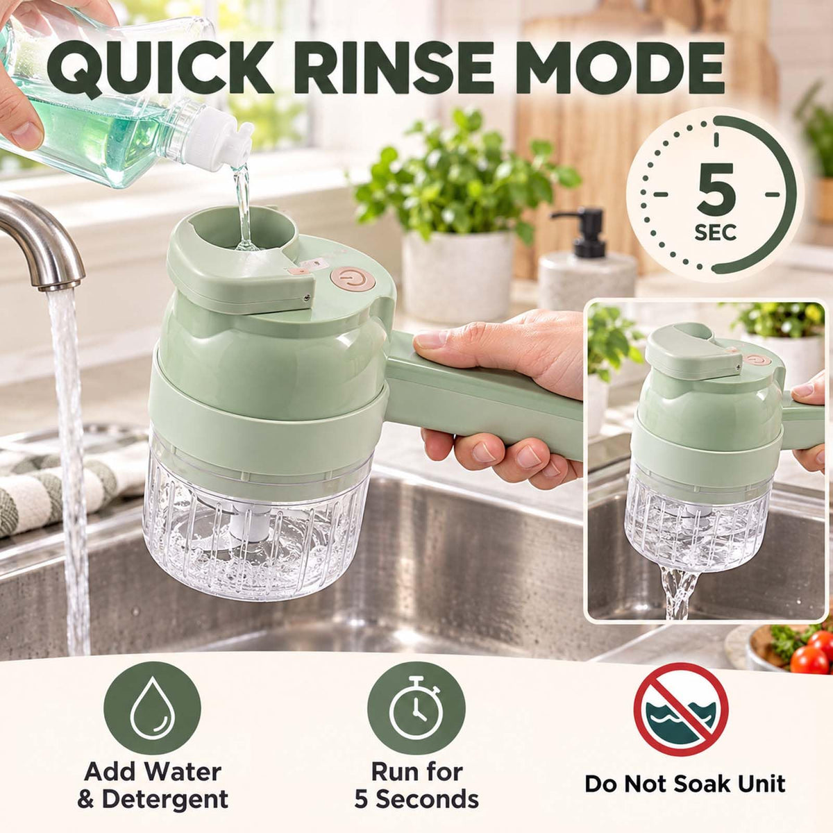 5-In-1 Electric Vegetable Chopper M639581