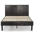 Faux Leather Upholstered Platform Bed Frame California King J828
