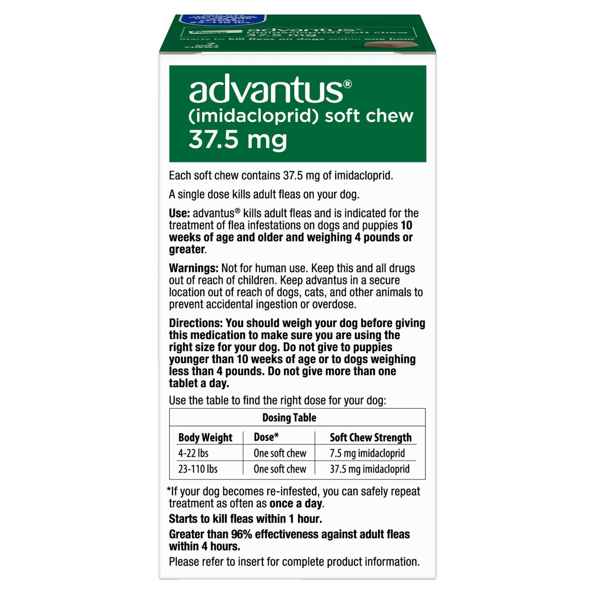 Soft Chew Flea Treatment for Dogs 23-110 lbs. 7 ct M8239