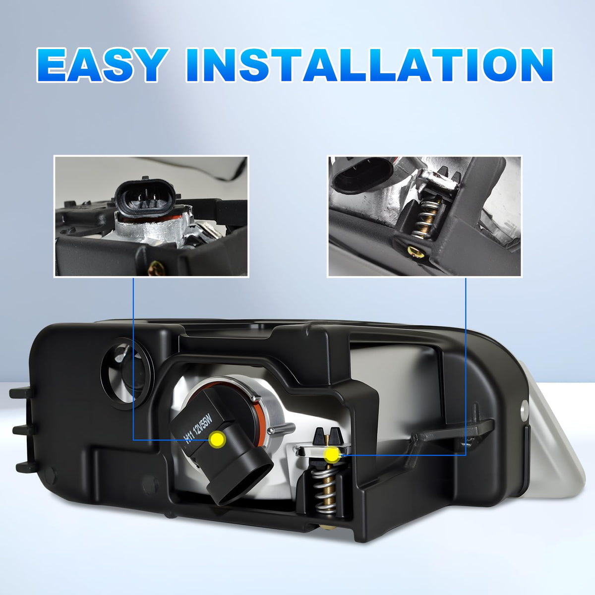 Fog Lights Assembly with Halogen Bulbs Clear Lens Switch Harness Kit D635218