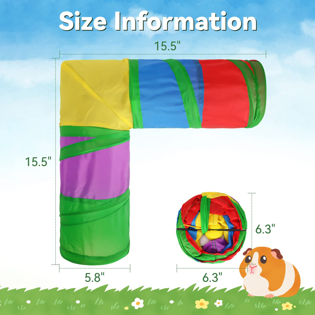 Guinea Pig Tunnels and Tubes Collapsible Y27360