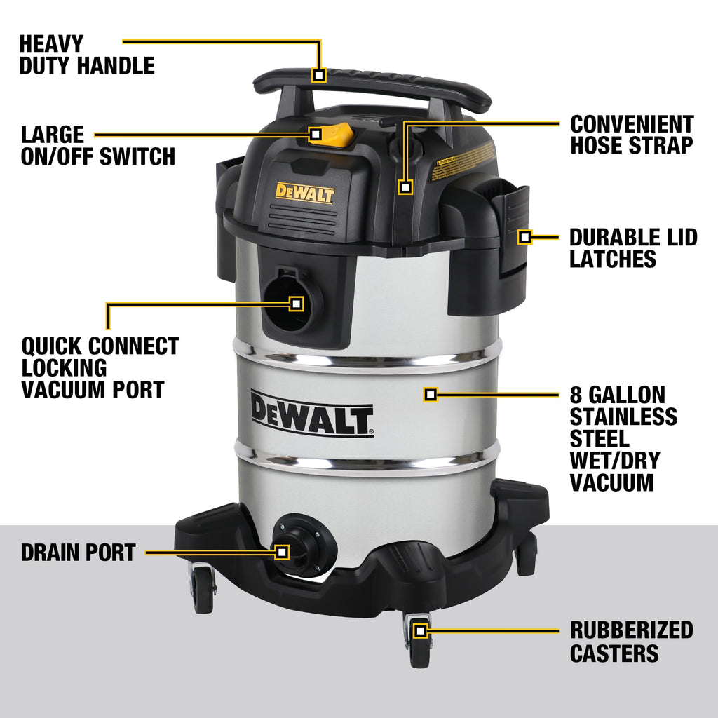 8 Gallon Wet and Dry Shop Vacuum with Blower C7963