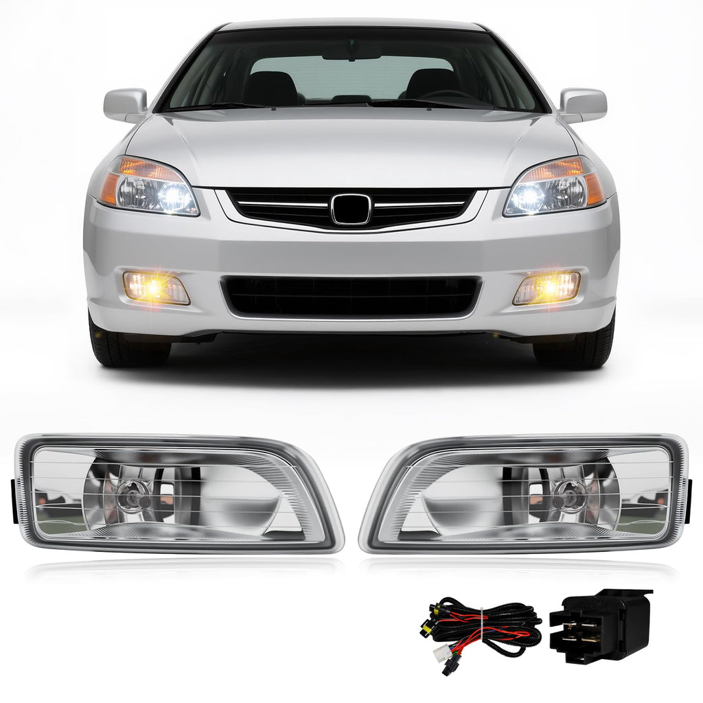 Fog Lights Assembly with Halogen Bulbs Clear Lens Switch Harness Kit D635218