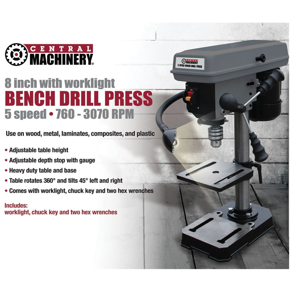 8" Bench Mount Drill Press J283312