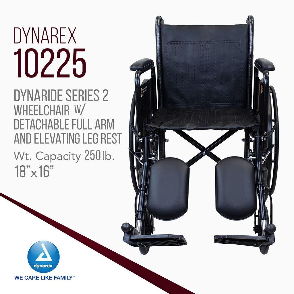 Silver Wheelchair with Detachable Full Arms & Elevating Leg Rests N57826