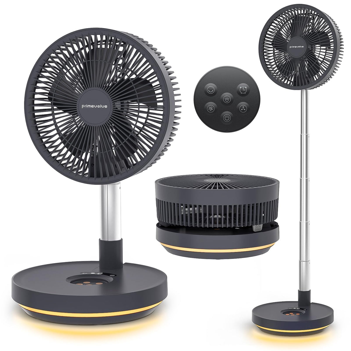 10" Portable Oscillating Fan with 10000mAh Rechargeable Battery B438