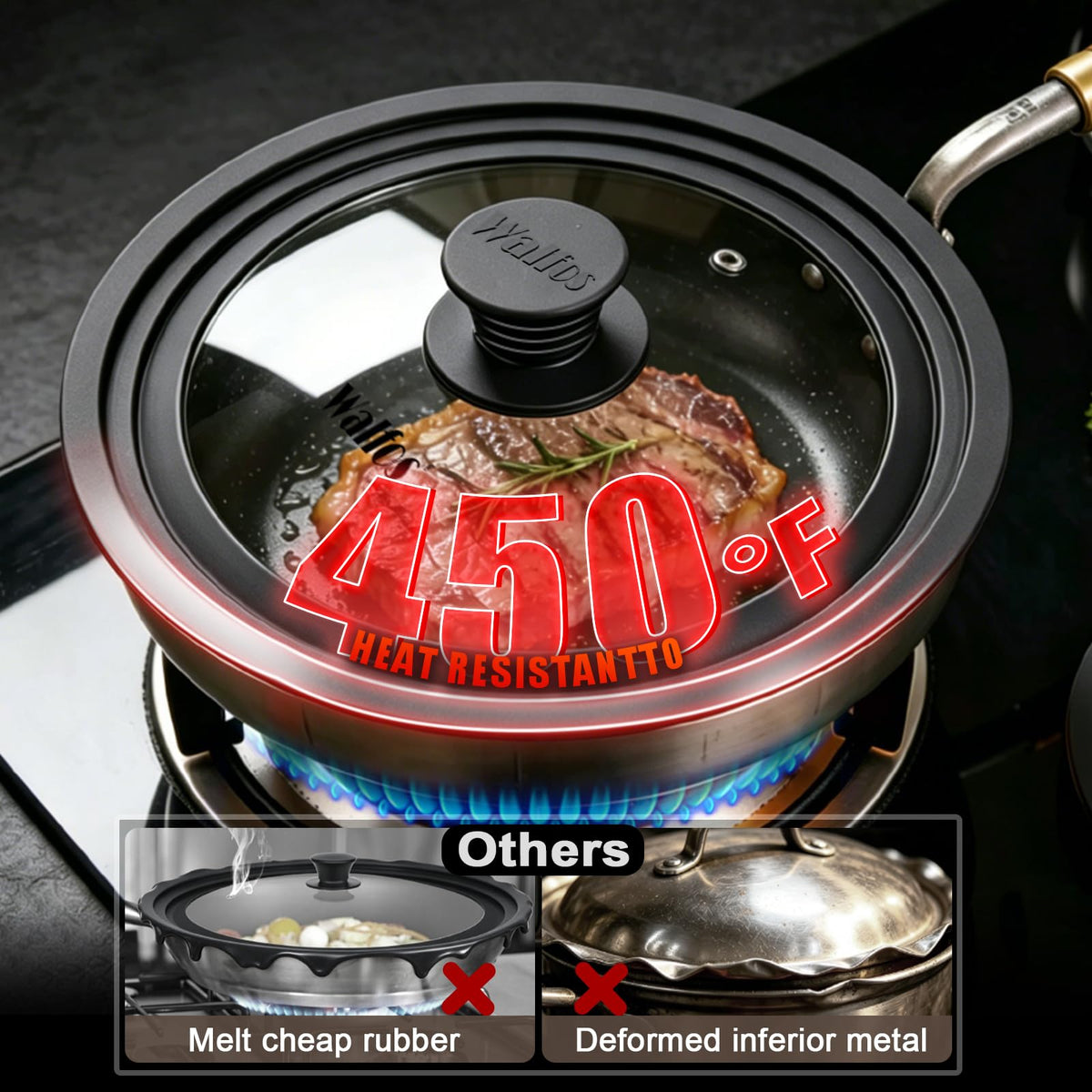 Tempered Glass Universal Lid for Pots, Pans and Skillets C880330