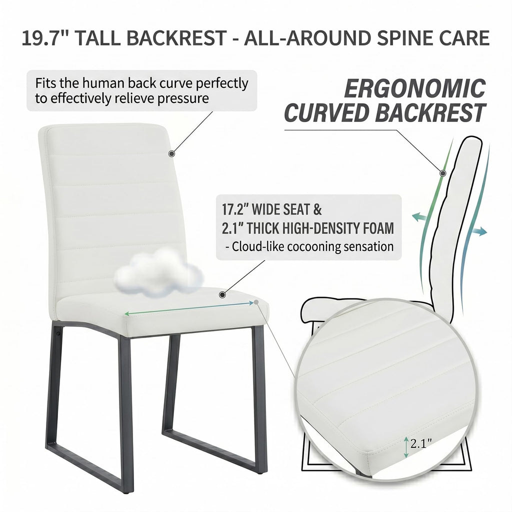 3-Piece Round Dining Table Set with 2 Chairs T9283